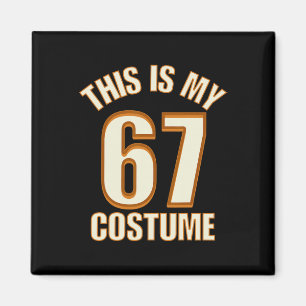 Dit Is Mijn Halloween 67 Kostuum Luie Brainrot Mem Magneet