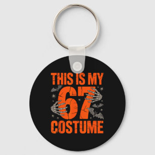 Dit is mijn Halloween 67 kostuum nummer 6 7 Meme S Sleutelhanger
