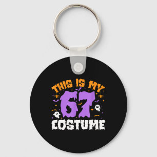 Dit is mijn Halloween 67 kostuum nummer 6 7 meme S Sleutelhanger