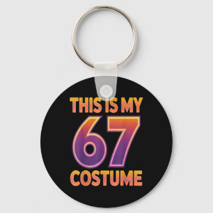 Dit is mijn Halloween 67 kostuum nummer 6 7 Meme S Sleutelhanger