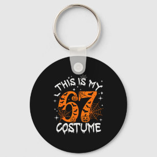 Dit is mijn Halloween 67 kostuum nummer 6 7 meme z Sleutelhanger
