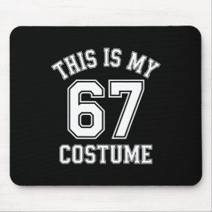 Dit is mijn Halloween 67 kostuum sport humor Gen Muismat