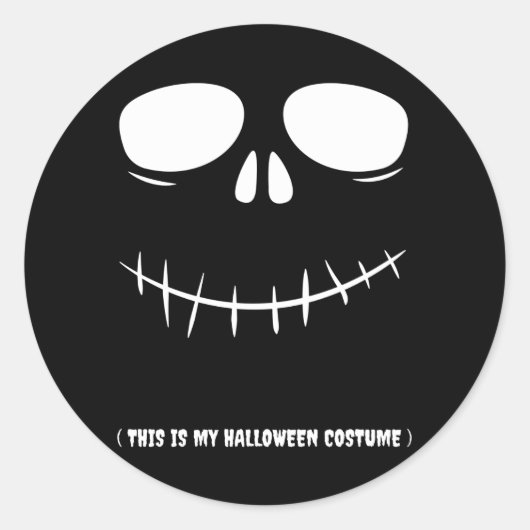Dit is mijn Halloween Costume Funny Halloween Kind Ronde Sticker (Voorkant)