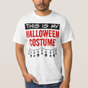 Dit is mijn Halloween Costume Skulls Stars T-shirt
