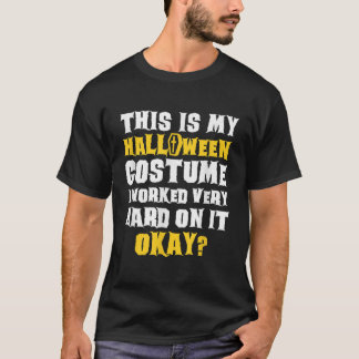 Dit is mijn Halloween kostuum grappige Gezegde gra T-shirt