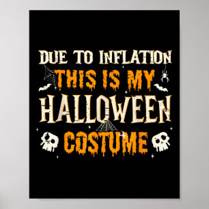 Dit is mijn Halloween kostuum Mannen Vrouwen Grapp Poster