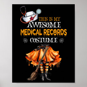 Dit is mijn Halloween Medical Records kostuum arts Poster