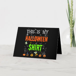 Dit is mijn Halloween Shirt - Grappig Halloween Kaart
