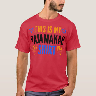 Dit is mijn hanukkah Pajamakah Chanukah Pajama Jew T-shirt