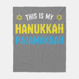 Dit is mijn hanukkah Pajamakkah, grappige Happy Ha Fleece Deken
