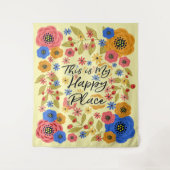 Dit is mijn Happy Place Large Wandkleed (Voorkant)
