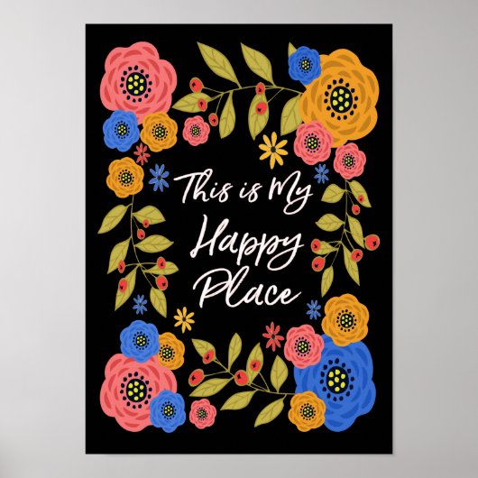 Dit is mijn Happy Place Poster (Voorkant)