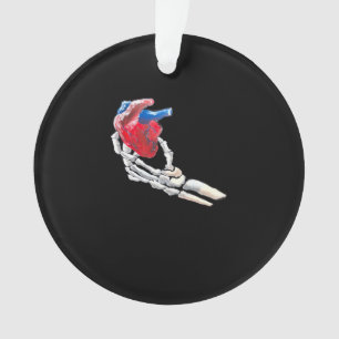 Dit is mijn hart - skelet hart handen ornament