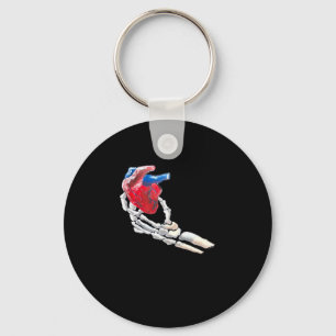 Dit is mijn hart - skelet hart handen sleutelhanger
