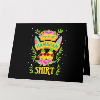 Dit is mijn Hawaïaanse Shirt Vrouwen Mannen Ananas Kaart