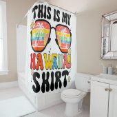 Dit is mijn Hawaïaanse Sunset Tropical Costume Par Douchegordijn (In situ)