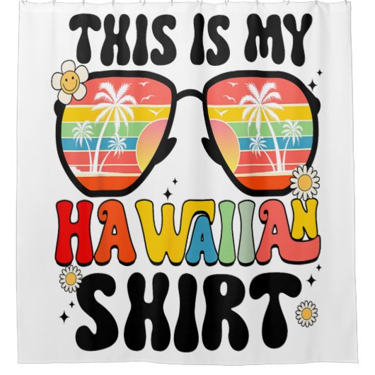 Dit is mijn Hawaïaanse Sunset Tropical Costume Par Douchegordijn (Voorkant)