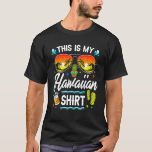 Dit Is Mijn Hawaiiaans Tropisch Luau Feestje Kostu T-shirt