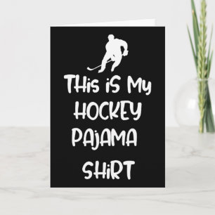 Dit Is Mijn Hockey Pyjama Shirt Tiener Volwassene Kaart