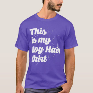 Dit is mijn hondenhaar Print Funny Dogs Animal Fun T-shirt