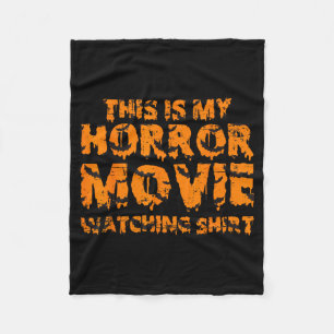 Dit Is Mijn Horrorfilm Kijkende Shirt Halloween Fleece Deken