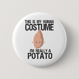 Dit is mijn humaan kostuum... ik ben echt een aard ronde button 5,7 cm