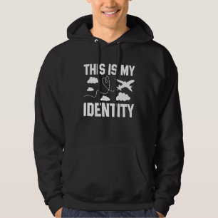 Dit is mijn Identiteit Piloot Vliegtuig Vliegtuig Hoodie