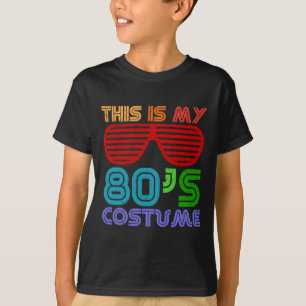 Dit is mijn jaren 80 kostuum jaren 80 retro Hallo T-shirt