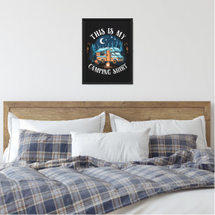 Dit Is Mijn Kampeer Wandelen Grappige Camper Canvas Afdruk
