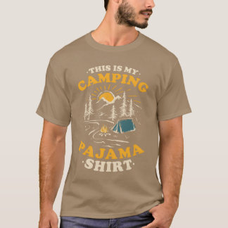 Dit is mijn kampeerpyjama Retro grappige Camper re T-shirt
