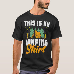 Dit Is Mijn Kampeerterrein Kampeerder Buiten Kam T-shirt