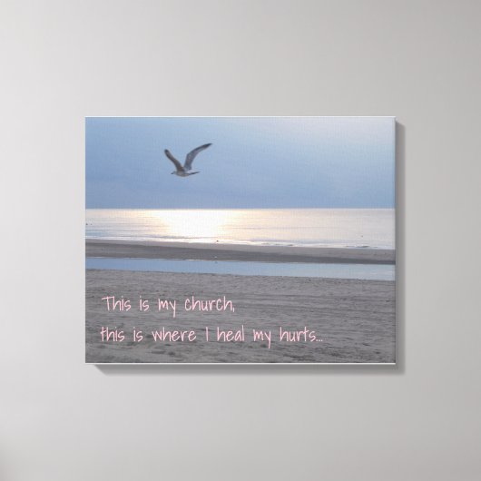Dit is mijn kerk _ Inspirerend Quote Canvas Afdruk (Voorkant)
