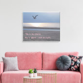 Dit is mijn kerk _ Inspirerend Quote Canvas Afdruk (Insitu (Woonkamer))