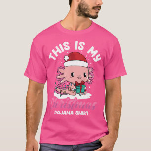 Dit is mijn kerst Axoltol Salamander Kawaii T-shirt