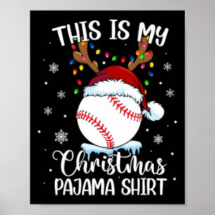 Dit is mijn kerst baseball xmas sport jongens mij poster