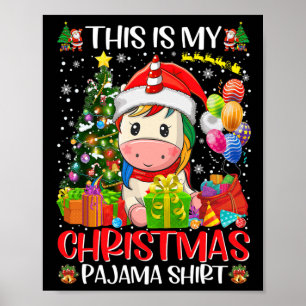 Dit is mijn kerst eenhoorn kerstvrouwen meisjes fa poster