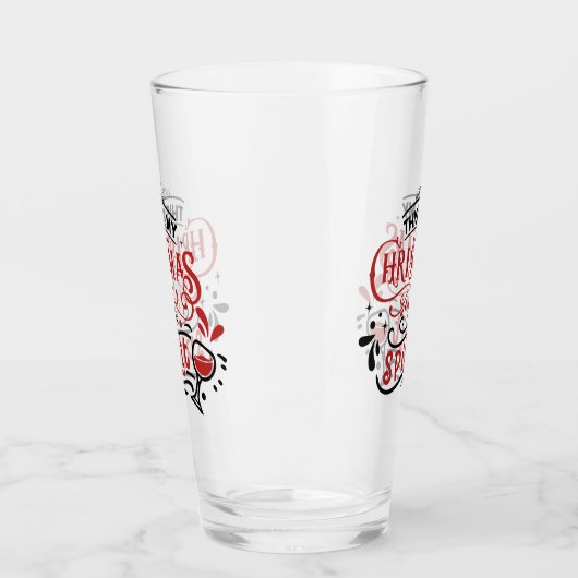 Dit is mijn kerst geest grappig pint glas (Links)