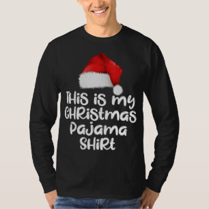 Dit is mijn kerst pyjama grappige bijpassende fami t-shirt