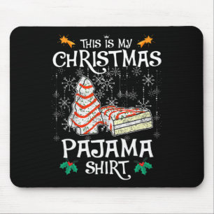 Dit is mijn kerst pyjama leuke kerst taart muismat