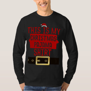 Dit is mijn kerst pyjama pj top kerstmuts slaap