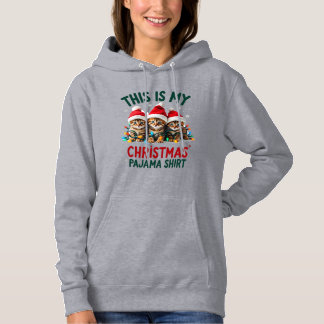 Dit Is Mijn Kerst Pyjama Shirt Kat Liefhebber Grap