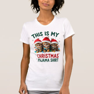 Dit Is Mijn Kerst Pyjama Shirt Kat Liefhebber Grap