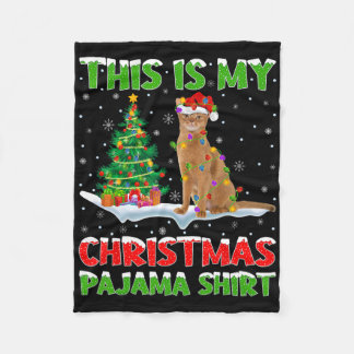 Dit is mijn kerst pyjama shirt Kerstmis Fleece Deken