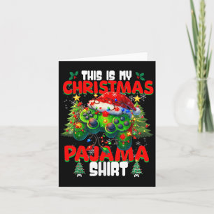 Dit Is Mijn Kerst Pyjama Videospel Gamer Jongens  Kaart