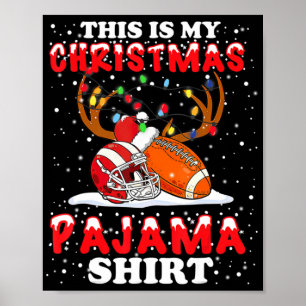 Dit is mijn kerstcadeajama Football kerstmis. Poster