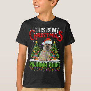 Dit is mijn kerstfeest met de Pajama terrier Dog K T-shirt