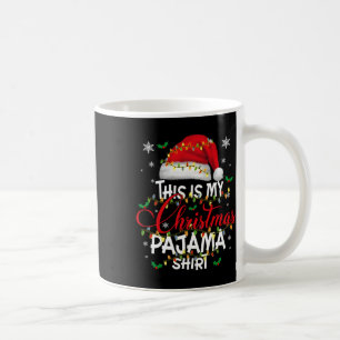 Dit is mijn kerstfeest Pajama lampjes Mannen Kind Koffiemok