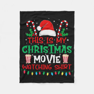 Dit is mijn kerstfilm-kijkshirt - Grappig Fleece Deken