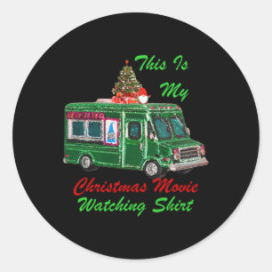 Dit is mijn kerstfilm over een foodtruck ronde sticker