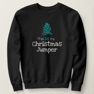 Dit is mijn kerstjumpergroene boom trui